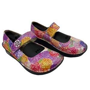 Alegria Paloma Pro Jane Floral Pattern Professional Clog Women's Size 38